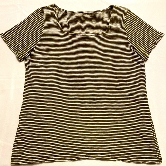 Talbots SUPER-SOFT SHORT SLEEVE Square Neck Size M - Picture 1 of 8